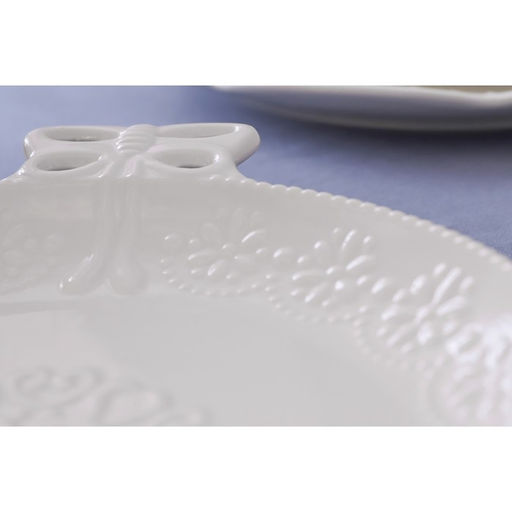 Блюдо «Сьюзен», 23×18 см, керамика, белое