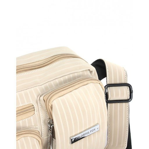 Сумка женская текстиль CF-997, 1отд, плечевой ремень, бежевый SALE 264795 - Bobo фото 9