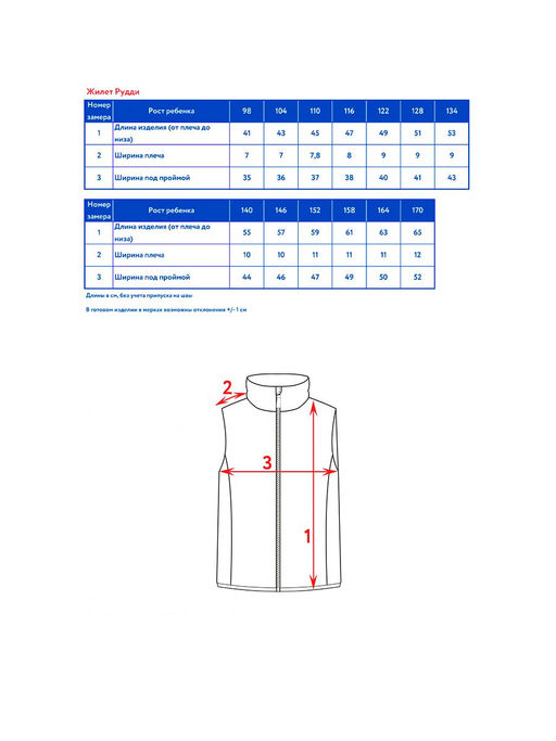 Жилет утепленный без капюшона детск. Рудди - Oldos фото 10