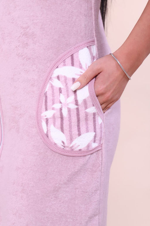 503 Халат махровый Цветы