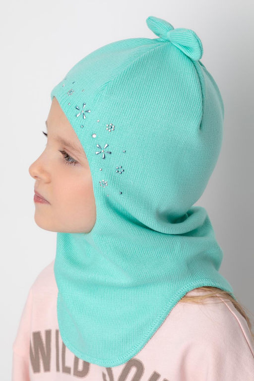 Crockid _ КВ 20253/светлая бирюза шапка-шлем дет