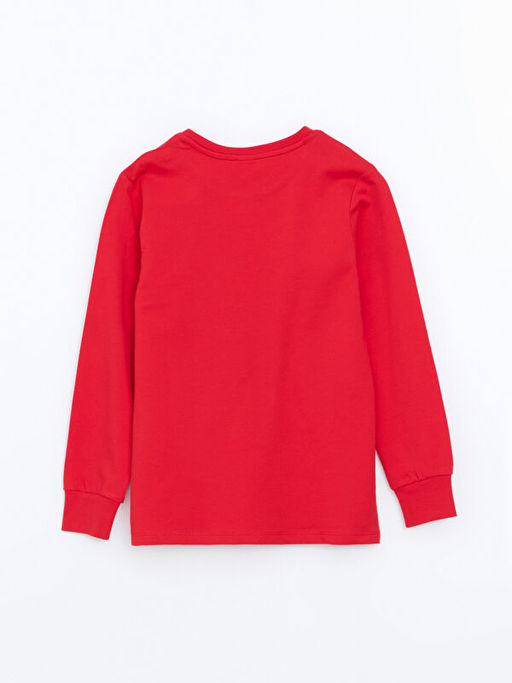 Bisiklet Yaka Bask?l? Erkek ?ocuk Pijama ?st - Waikiki фото 2