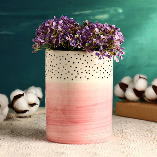 Ваза «Улла», 16×11 см, керамика, розовая