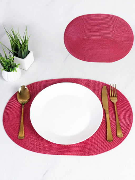Салфетка для стола овальная / pink /уп 6/300/ 30х45 см Винная /АКЦИЯ - ГалеонТрейд фото 2