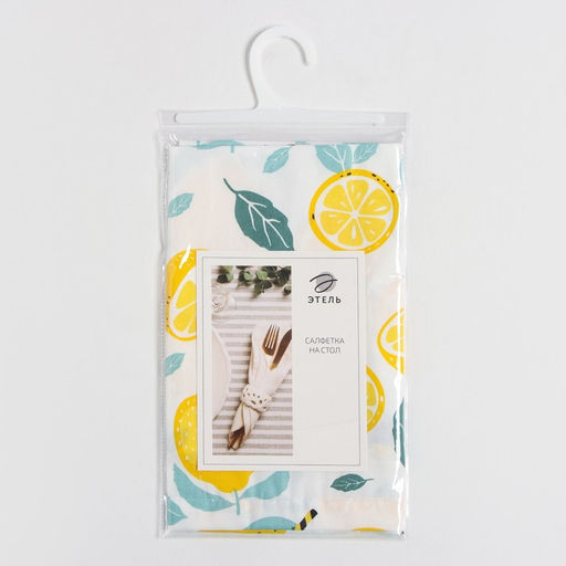 Салфетка Этель Лимонад 40х40 см, 80% хл, 20% пэ, сатин 110 г/м2  фото 5