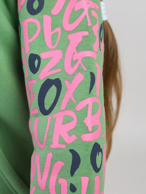 CRB wear / CWKG 63941-37 Толстовка для девочки,зеленый  фото 4