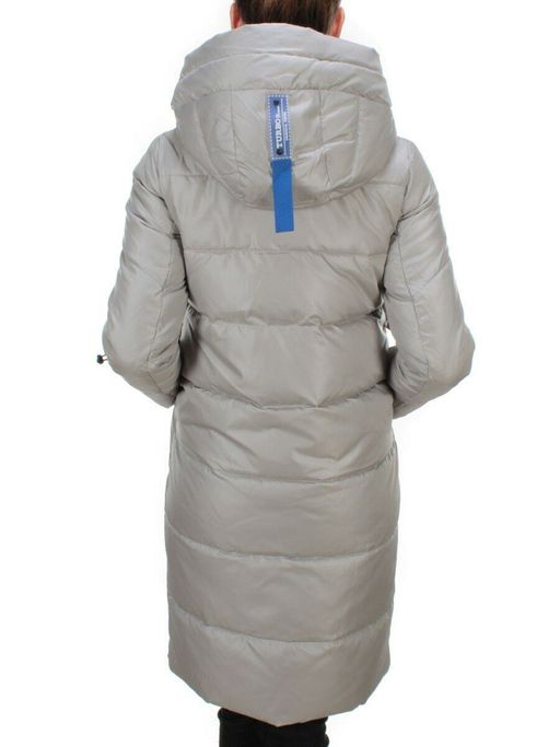 9190 GREY Пальто зимнее женское EVCANBADY (200 гр. холлофайбера) - Fashion фото 5