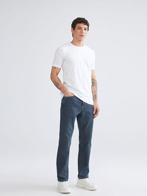 779 Regular Fit ??i Polarl? K??l?k Erkek Jean Pantolon