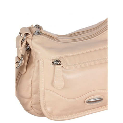 Сумка женская искусственная кожа Guecca-117, 2 отд, плечевой ремень св.бежевый SALE 264086 - Adelia фото 4