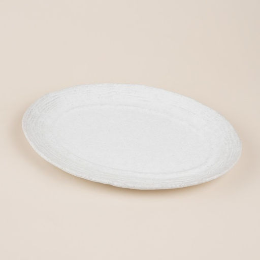 Блюдо SL Home «Арена Бланка», 34×24 см, керамика, белое