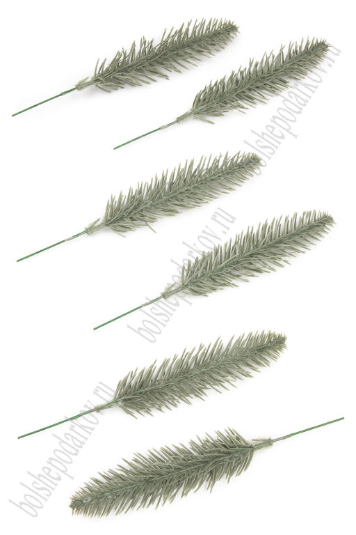 Веточка еловая 18 см (20 шт) SF-8017, пыльно-зеленый №11