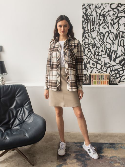 юбка из экокожи 1006-0603 - Трика фото 3