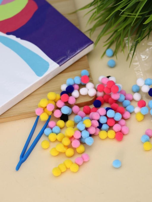 Картина из помпонов на подрамнике Draw Me! Funny unicorn, (20 х 20 см)