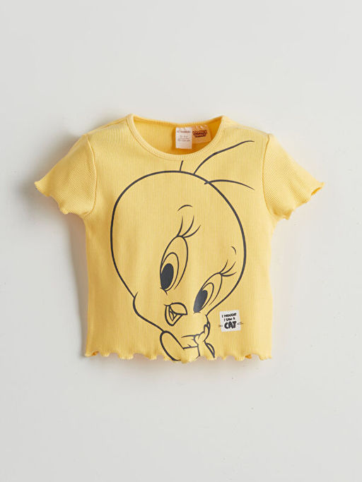 Tweety Bask?l? K?z ?ocuk Ti??rt
