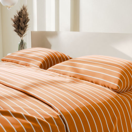 Постельное бельё Этель Евро Mustard stripes 200х217см, 220х240см, 70х70см-2 шт, 100% хлопок,поплин фото 6