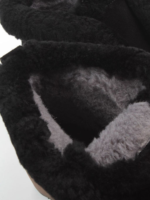 04-5603-2 BLACK Ботинки зимние женские (натуральная кожа, 100% шерсть)