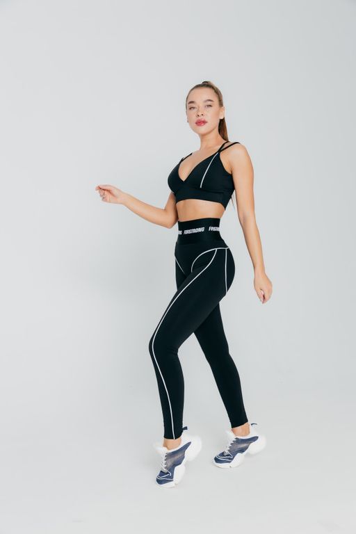Лосины Силуэт со светоотражающим кантом / Shape Reflective Черный