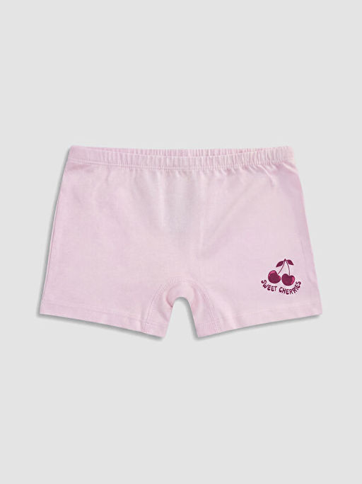 Bask?l? K?z ?ocuk Boxer 3l?