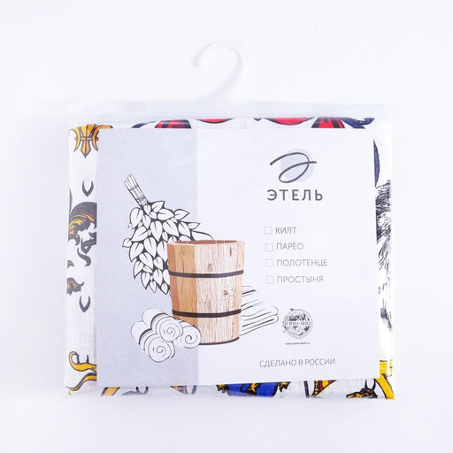 Полотенце банное Этель Настоящий мужчина килт 75*144см, вафля 200г/м2, 100% хл  фото 10