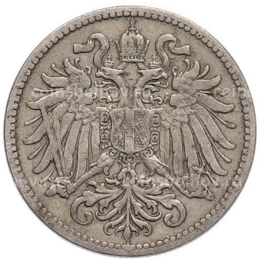 Монета 10 геллеров 1895 года Австрия