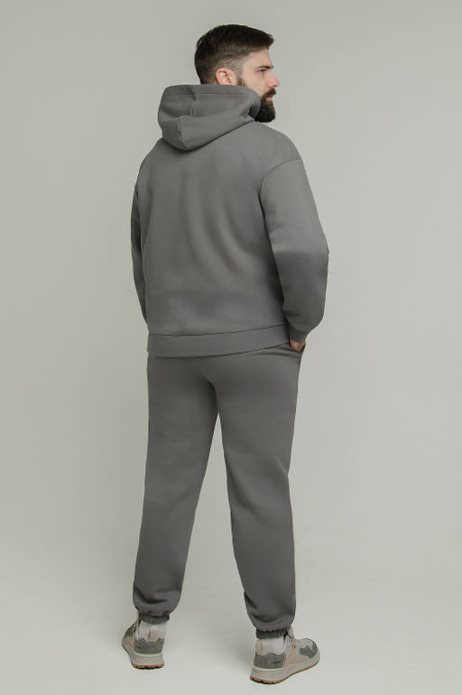 Арт. 69101 Костюм с брюками мужской с начесом  50-56 (4 шт) Цвет:серый