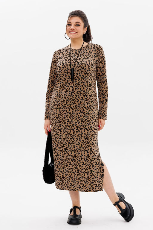 Платье ANELLI 1498 цейлонский леопард  фото 6