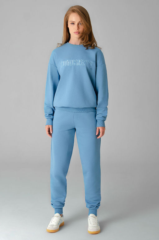 Арт. 2520/3  Костюм с брюками женский 44-52 (5 шт) Цвет:верх-голубой,низ-голубой