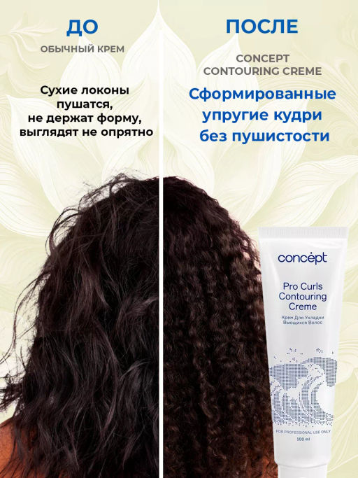 BEAUTY CURLS Крем для укладки вьющихся волос 100 мл Concept  фото 5