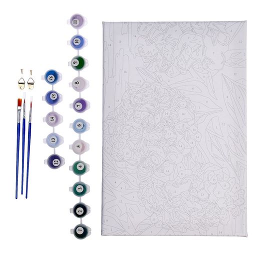 Картина по номерам на холсте с подрамником Гортензии, 20х30 см - Школа талантов фото 5