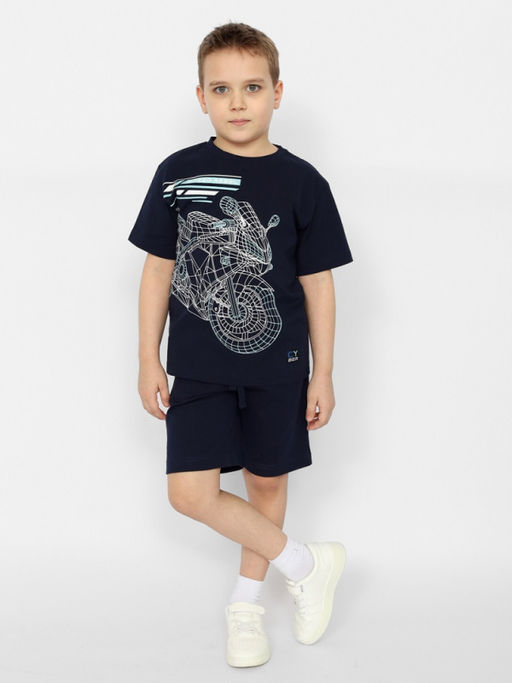 CRB wear/CSJB 70409-41-374 Шорты для мальчика,темно-синий/Ex.Cherubino  фото 2