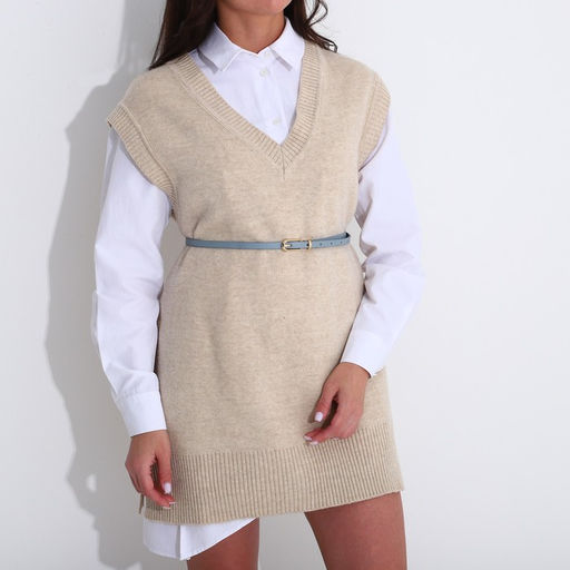 Ремень женский, ширина 1 см, пряжка металл, цвет голубой - Simaland фото 3