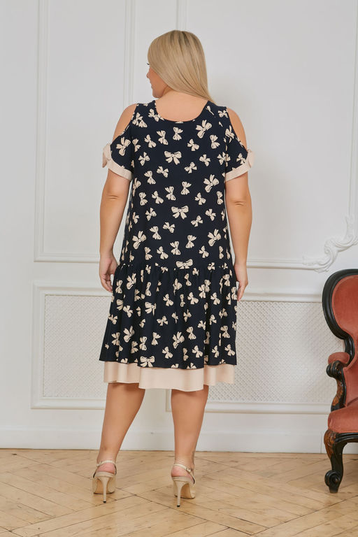 Сарафан Luxury Moda 1079 темно-синий