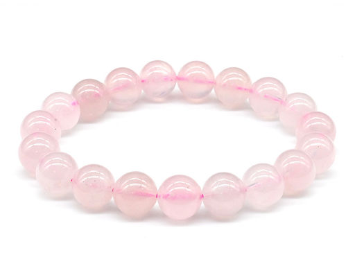 Браслет из Розового кварца шарик 10мм, 26,2г