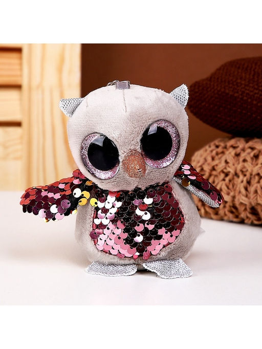 Мягкая игрушка Сова, на брелоке, 10 см, цвета МИКС - Simaland фото 10