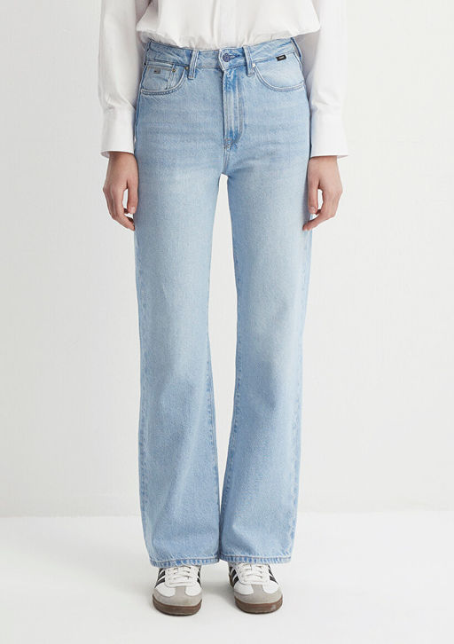 Victoria Premium Blue Ac?k Mavi Jean Pantolon  фото 4