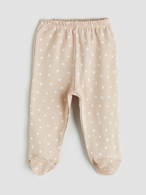 Bisiklet Yaka Uzun Kollu Bask?l? K?z Bebek Tak?m 3l?