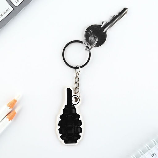 Цена за 2 шт. Значок и брелок на 23 Февраля «Для настоящего героя», подарочный набор : 2 предмета