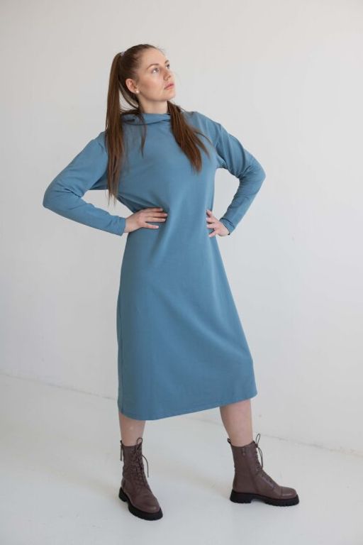 Платье футер 2х нитка ПЕНЬЕ - Knitka wear фото 2