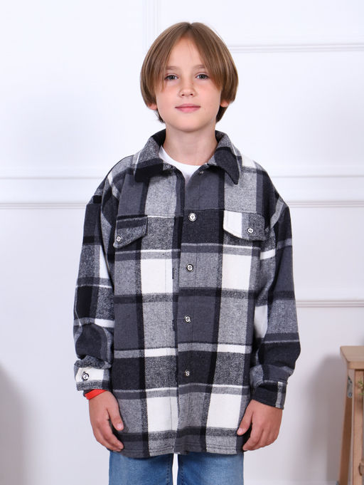 Р-001 Рубашка Мир 2 (чёрный) - Милаша фото 6