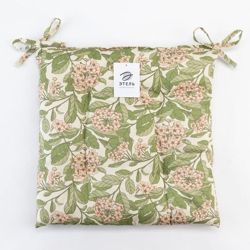 Сидушка на стул Этель Spring garden 42х42см, 100% хлопок, 190 г/м2  фото 5