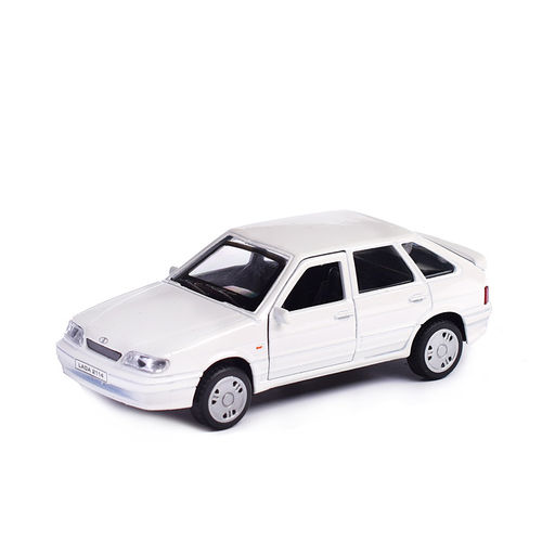 Машина металл LADA -2114 "Samara" 12 см, (двер, баг, белый) инерц., в коробке