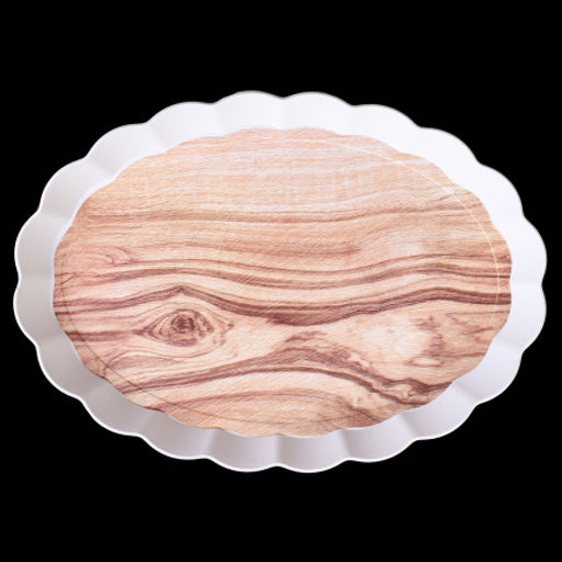 Поднос овальный 41х29 см / BV3426 /уп 80/ волнистый край - ГалеонТрейд фото 2