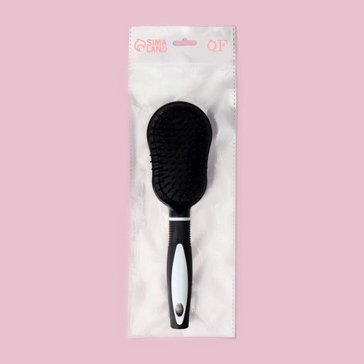 Цена за 3 шт. Расчёска массажная, 7×24(±1) см, чёрная