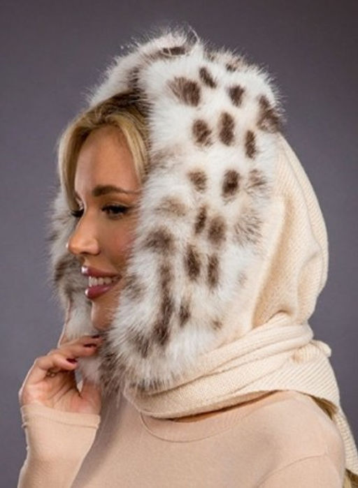 Платок трикотаж экомех рысь - Davidovfox фото 9