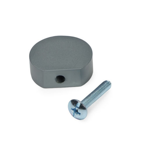 Ручка-кнопка CAPPIO RK147, d=26 мм, цвет графит, 8 шт.