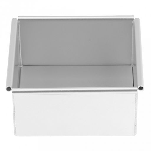 Форма для выпечки алюминиевая "Мастер" 10,2х10,2х5см, s0,8мм, съемное дно, загнутый край, в коробке (Китай)