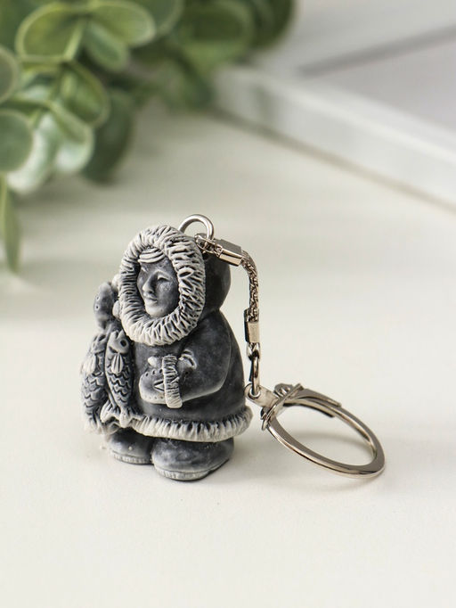 Брелок "Хант с вязанкой рыбы маленький" 4,1 см