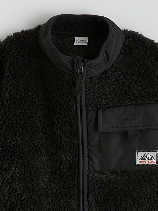 Erkek ?ocuk Dik Yaka Fermuarl? Polar H?rka