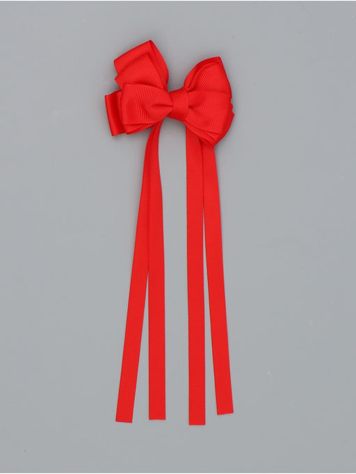 Бант для волос на заколке с лентами, красный, Винкс