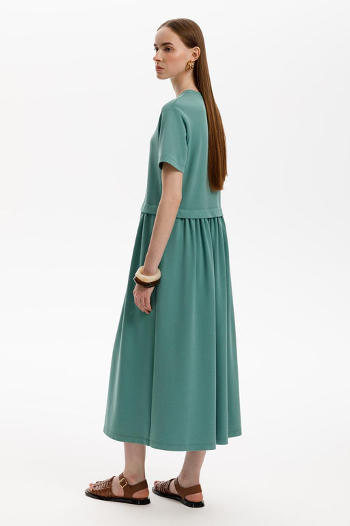 ЕВТ 5086/малахитовый зеленый платье жен